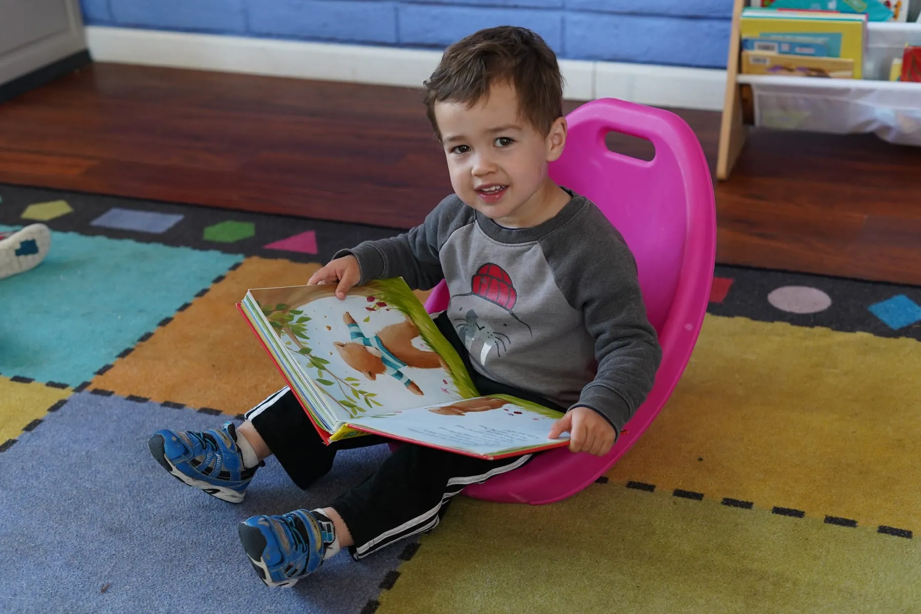 Pre-Kindergarten students engaged in school readiness and early literacy activities in Pleasanton